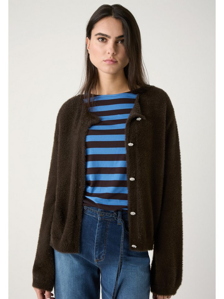 MORE&MORE Strickjacke superweiche, haarige Strickjacke von MORE&MORE