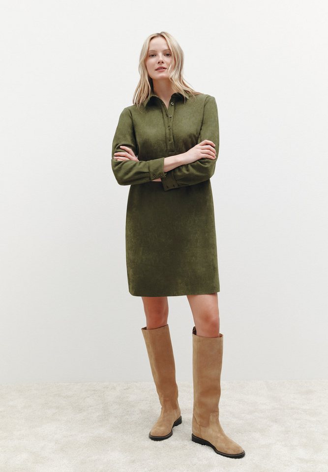 MORE&MORE Strickkleid Kleid in Wildleder-Optik von MORE&MORE