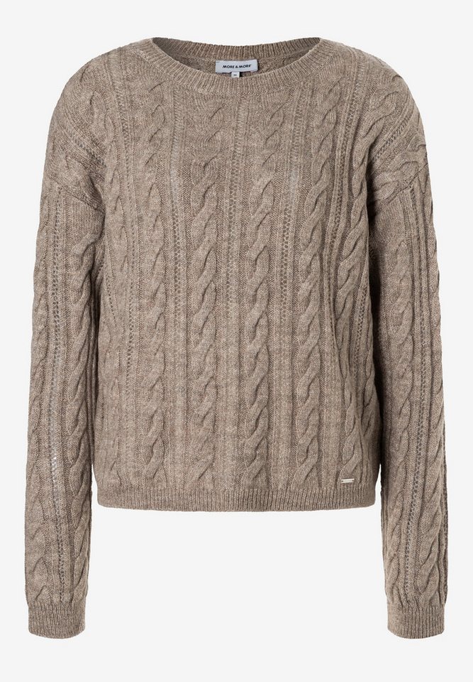 MORE&MORE Strickpullover Pullover with Struct von MORE&MORE