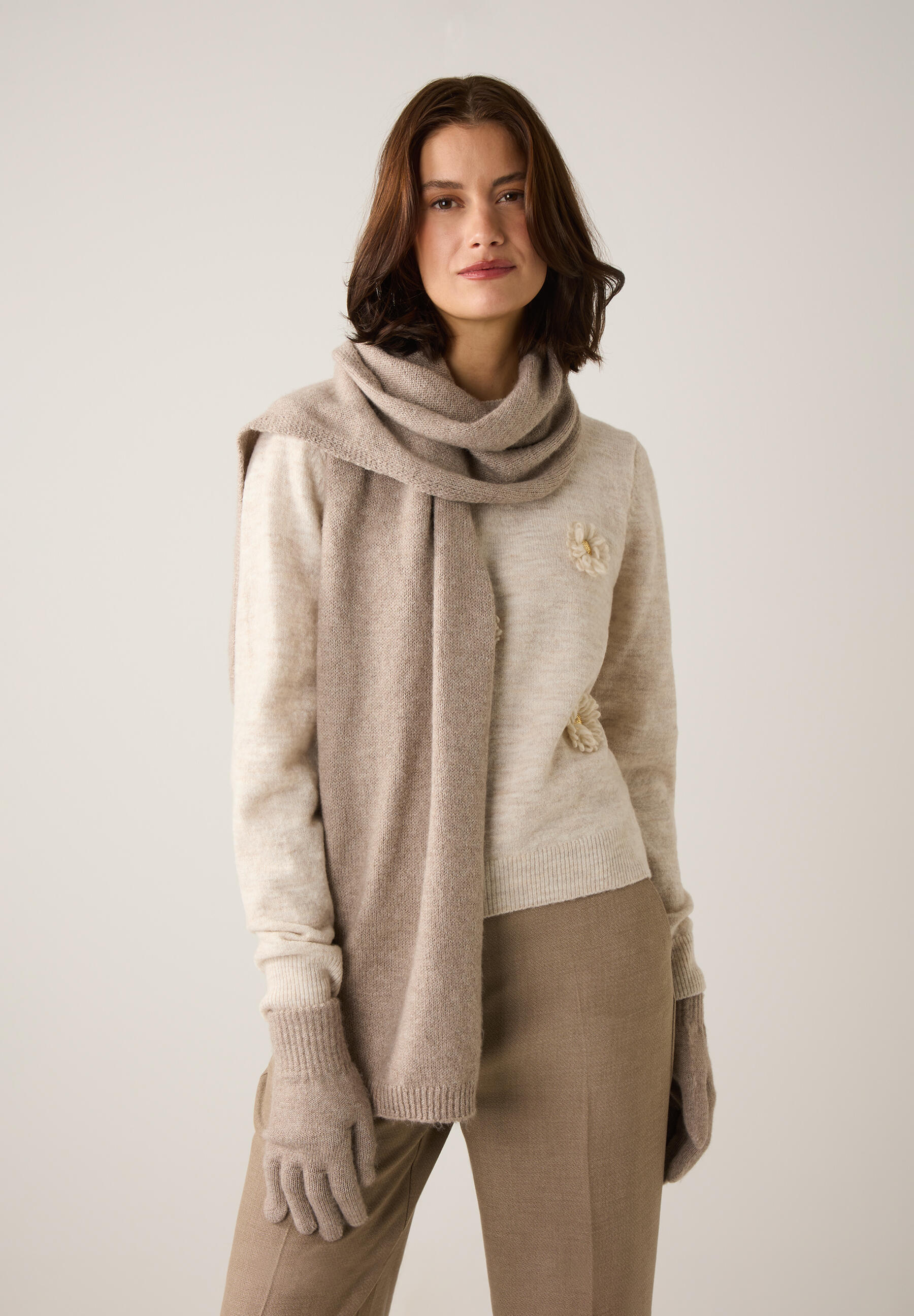 MORE & MORE - Strickschal braun - Gr. - OS von MORE & MORE