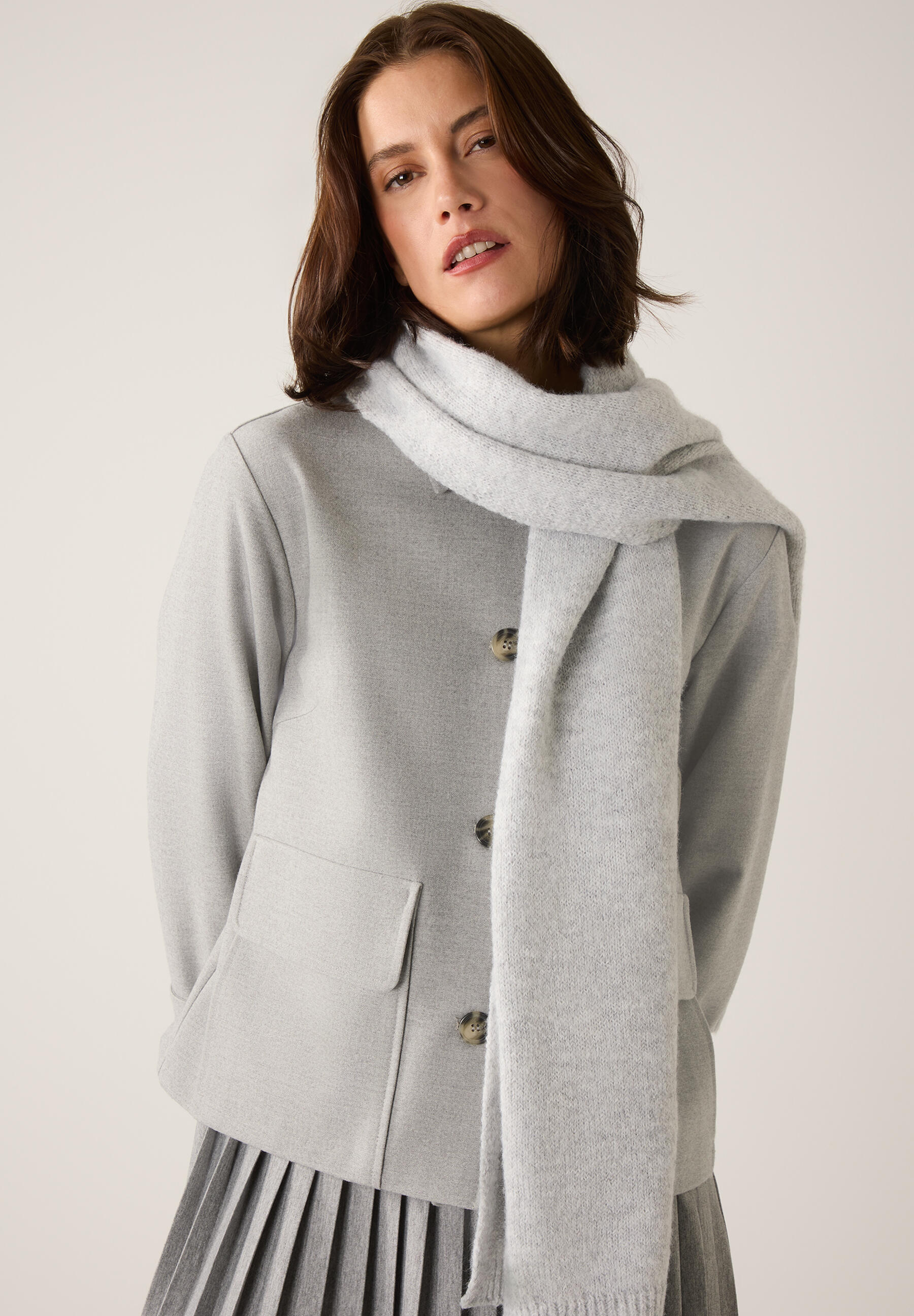 MORE & MORE - Strickschal grau - Gr. - OS von MORE & MORE