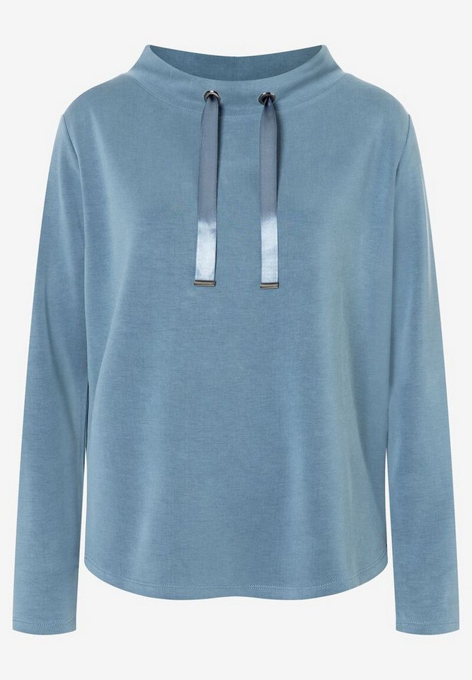 MORE&MORE Sweatjacke Sweatshirt greyblue Herbst-Kollektion von MORE&MORE