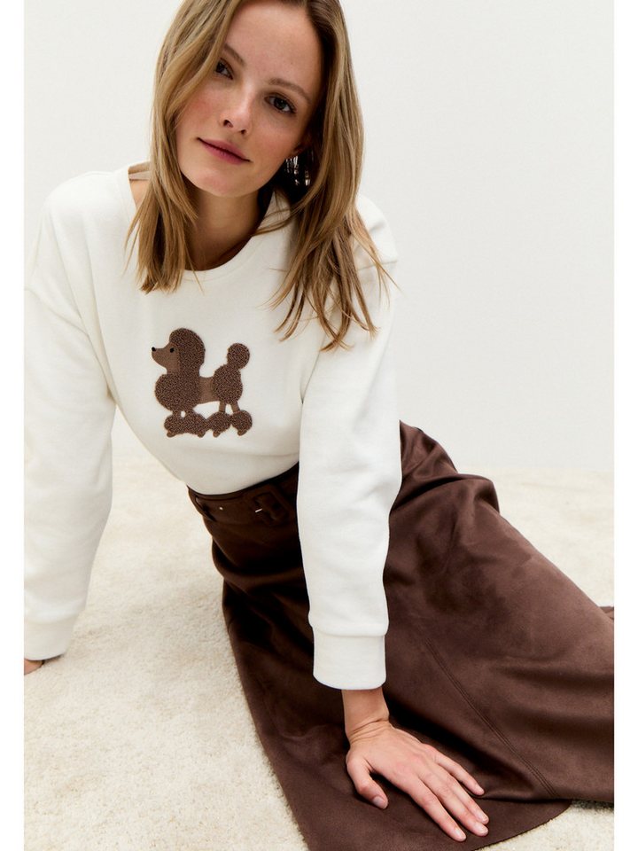 MORE&MORE Sweatshirt flauschiges Sweatshirt Pudel MORE&MORE Sweatshirt flauschiges Sweatshirt Pudel von MORE&MORE