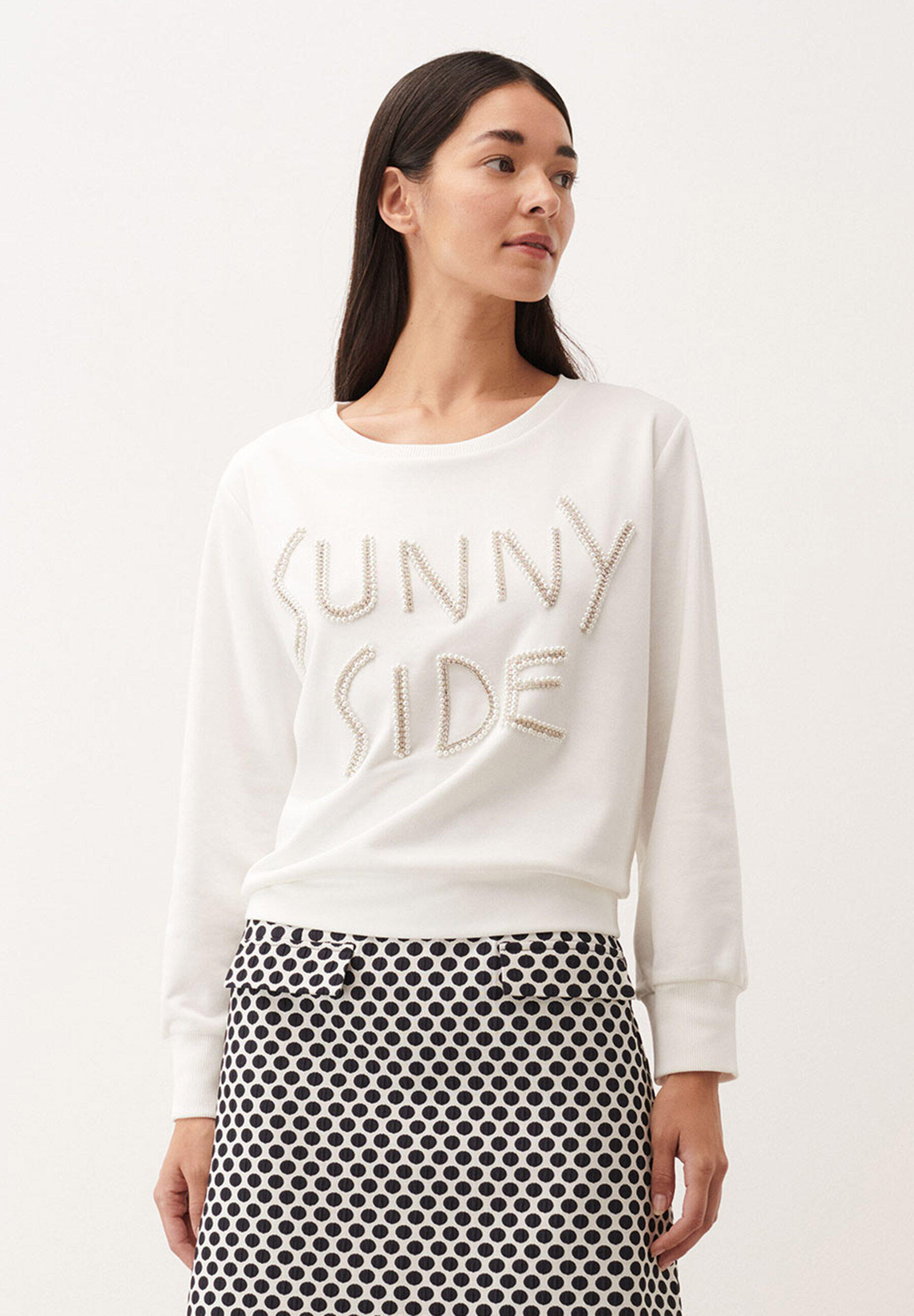 MORE & MORE - Sweatshirt weiß - Gr. - 44 von MORE & MORE