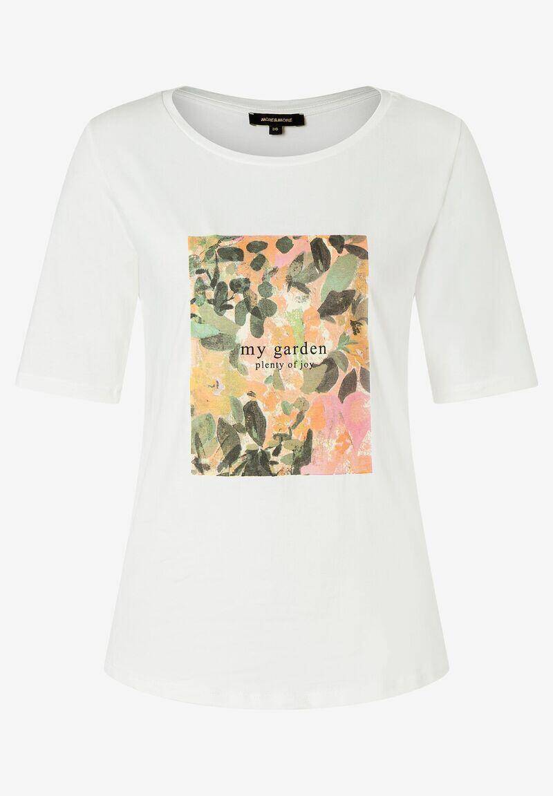 MORE & MORE - T-Shirt mit Front-Print beige - Gr. - 44 von MORE & MORE