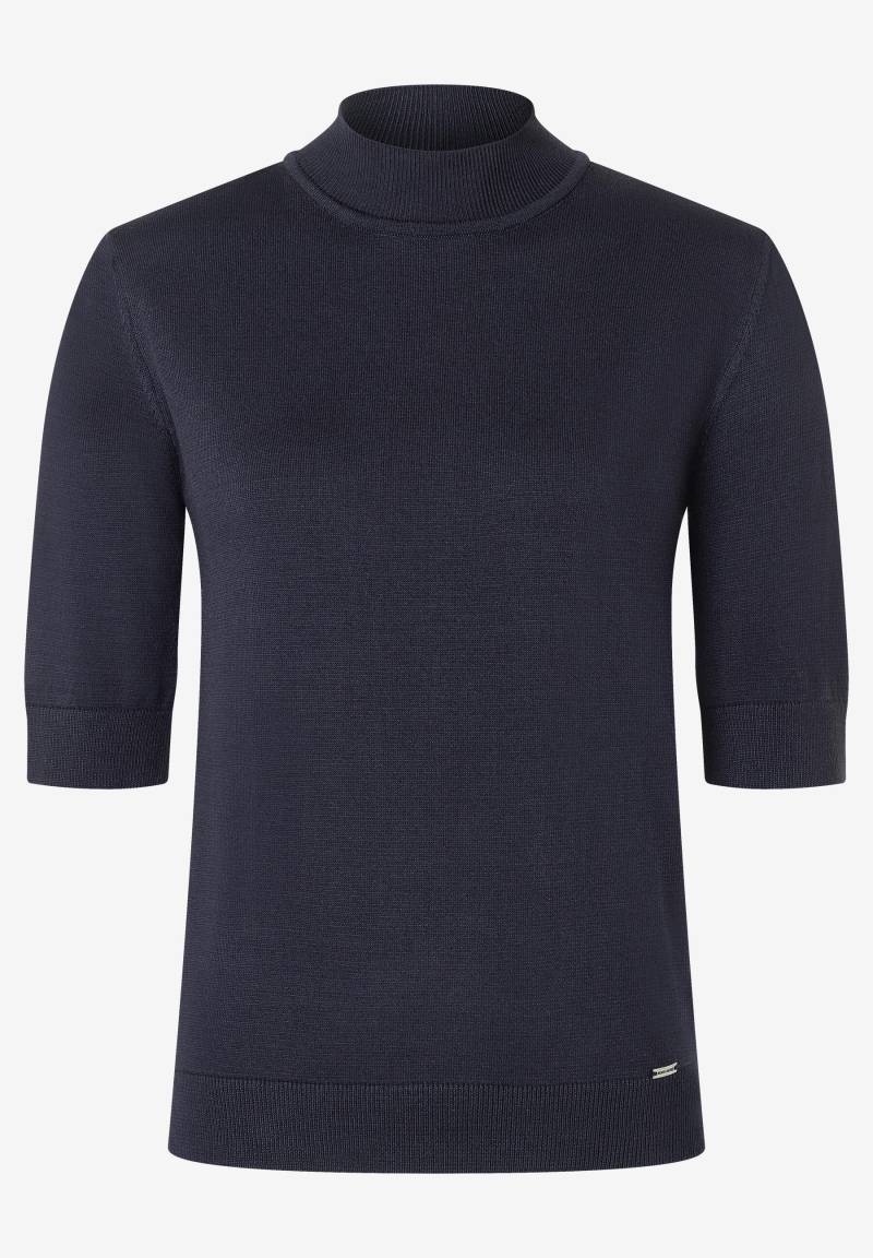 MORE & MORE - Turtleneck-Pullover mit kurzen Ärmeln blau - Gr. - 38 von MORE & MORE