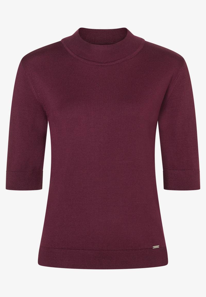 MORE & MORE - Turtleneck-Pullover mit kurzen Ärmeln rot - Gr. - 44 von MORE & MORE