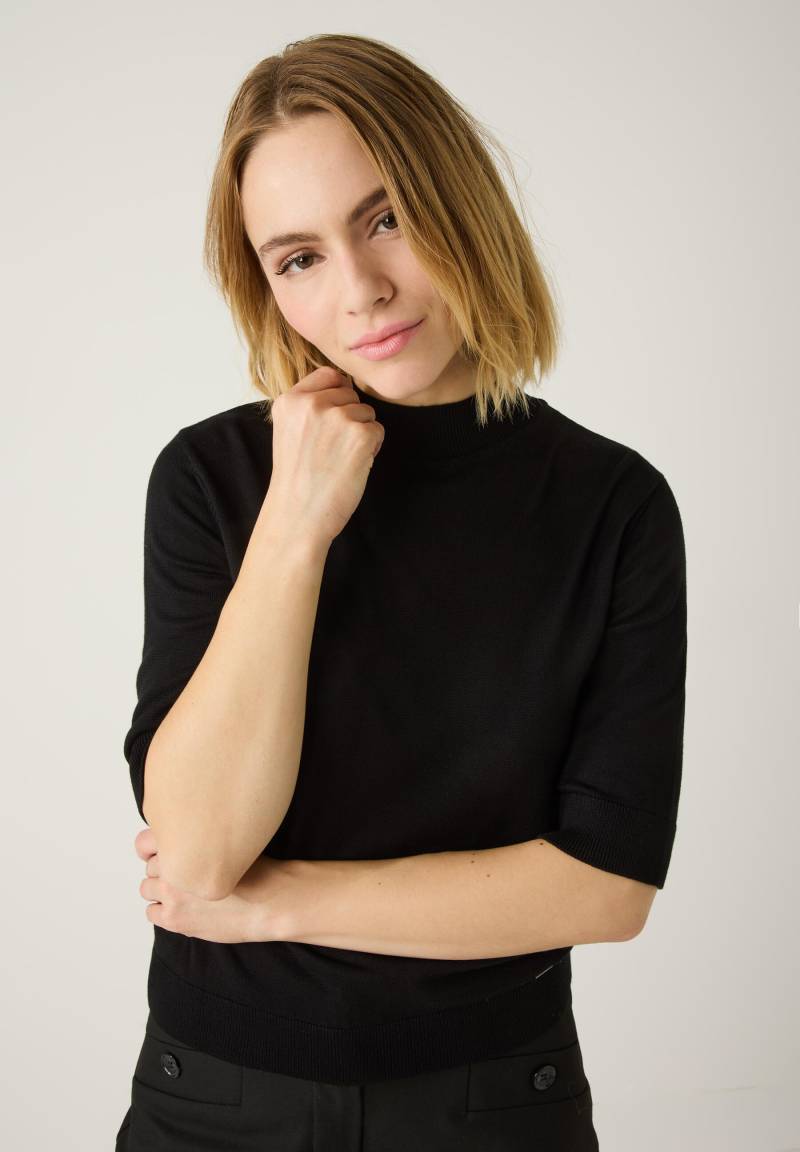 MORE & MORE - Turtleneck-Pullover mit kurzen Ärmeln schwarz - Gr. - 34 von MORE & MORE