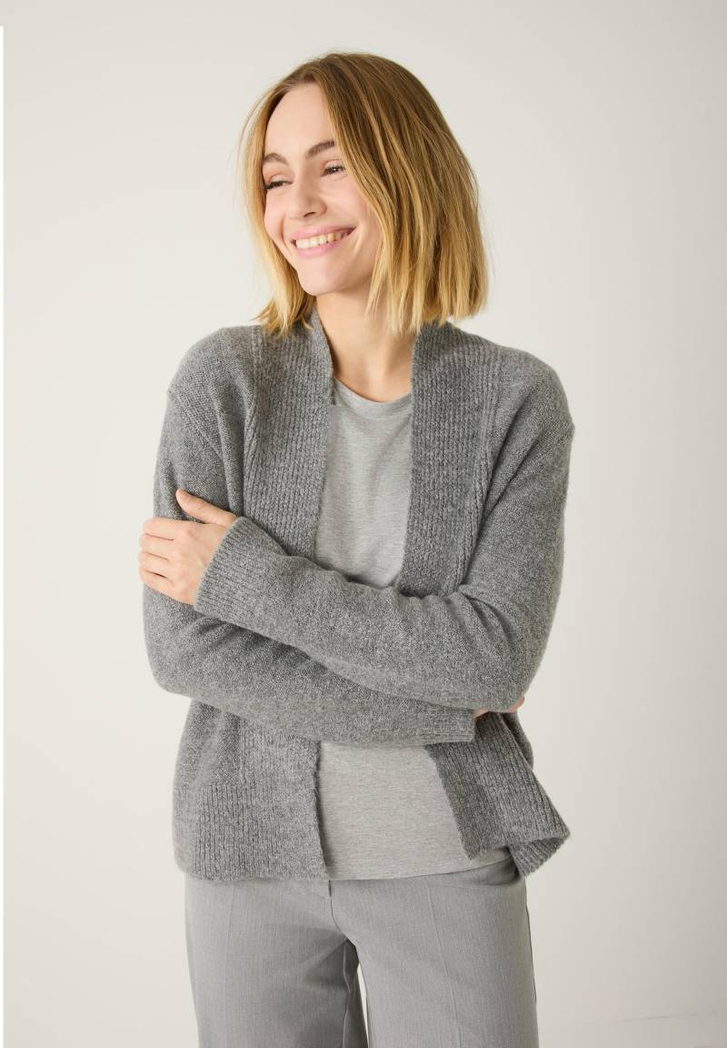 MORE & MORE - kurze Strickjacke grau - Gr. - 36 von MORE & MORE