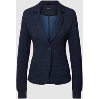 More & More Blazer mit Allover-Muster in Marine, Größe 34 von MORE & MORE