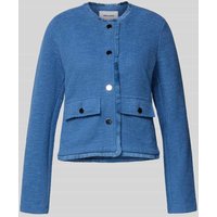 More & More Blazer mit Fransen in Blau, Größe 38 More & More Blazer mit Fransen in Blau, Größe 38 von MORE & MORE
