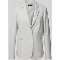 More & More Blazer mit Paspeltaschen in Hellgrau Melange, Größe 40 von MORE & MORE