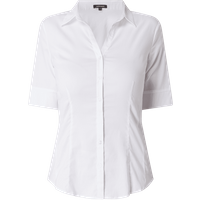 More & More Bluse mit kurzem Arm in Weiß, Größe 46 von MORE & MORE