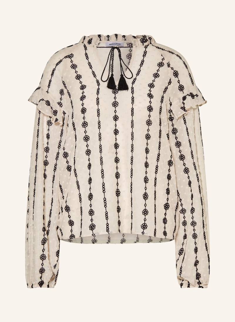 More & More Blusenshirt Mit Volants weiss von MORE & MORE