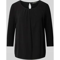 More & More Blusenshirt mit Rundhalsausschnitt in Black, Größe 34 von MORE & MORE