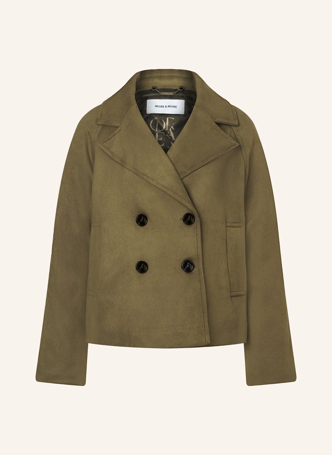 More & More Cabanjacke In Lederoptik gruen von MORE & MORE