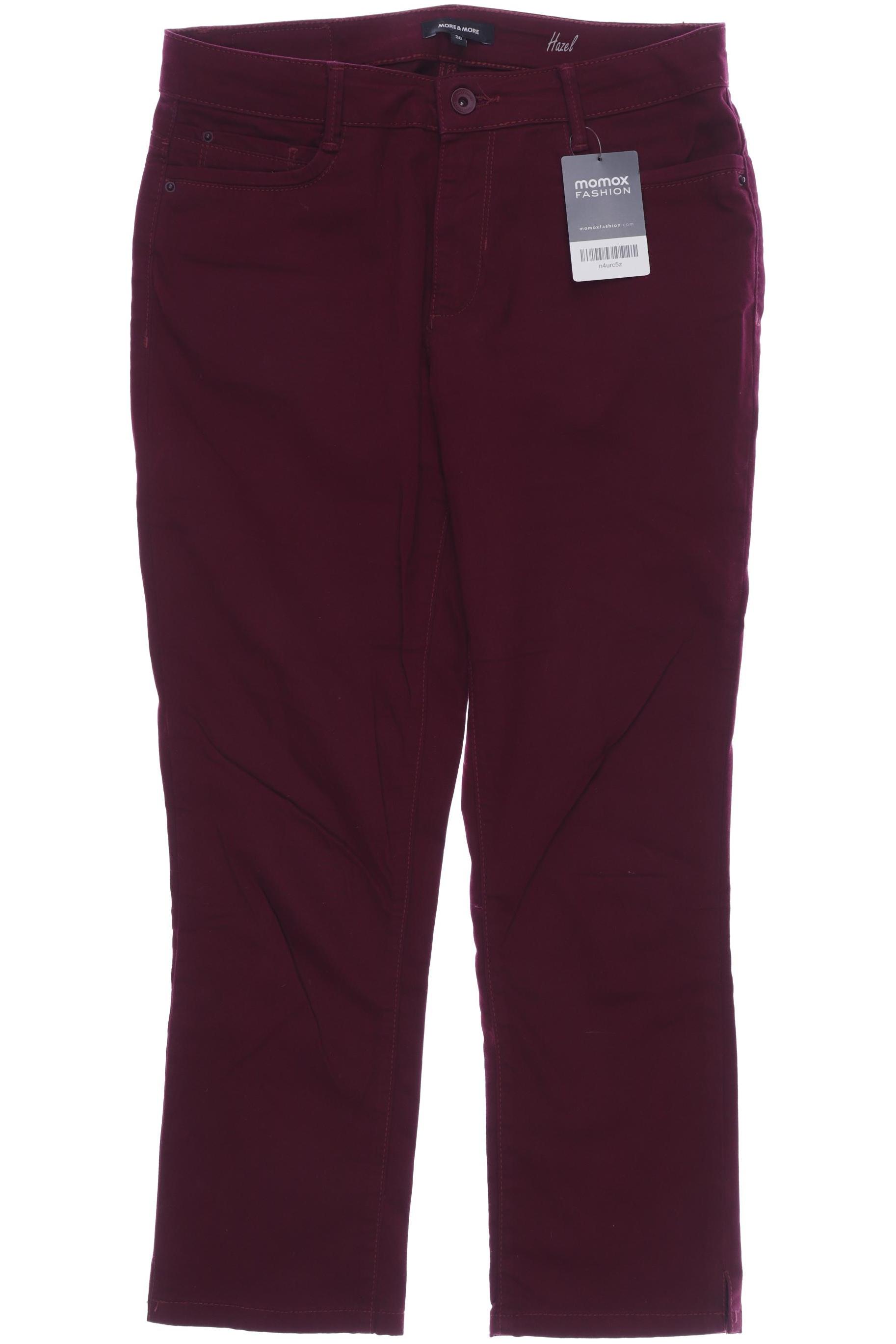 More & More Damen Jeans, bordeaux von MORE & MORE