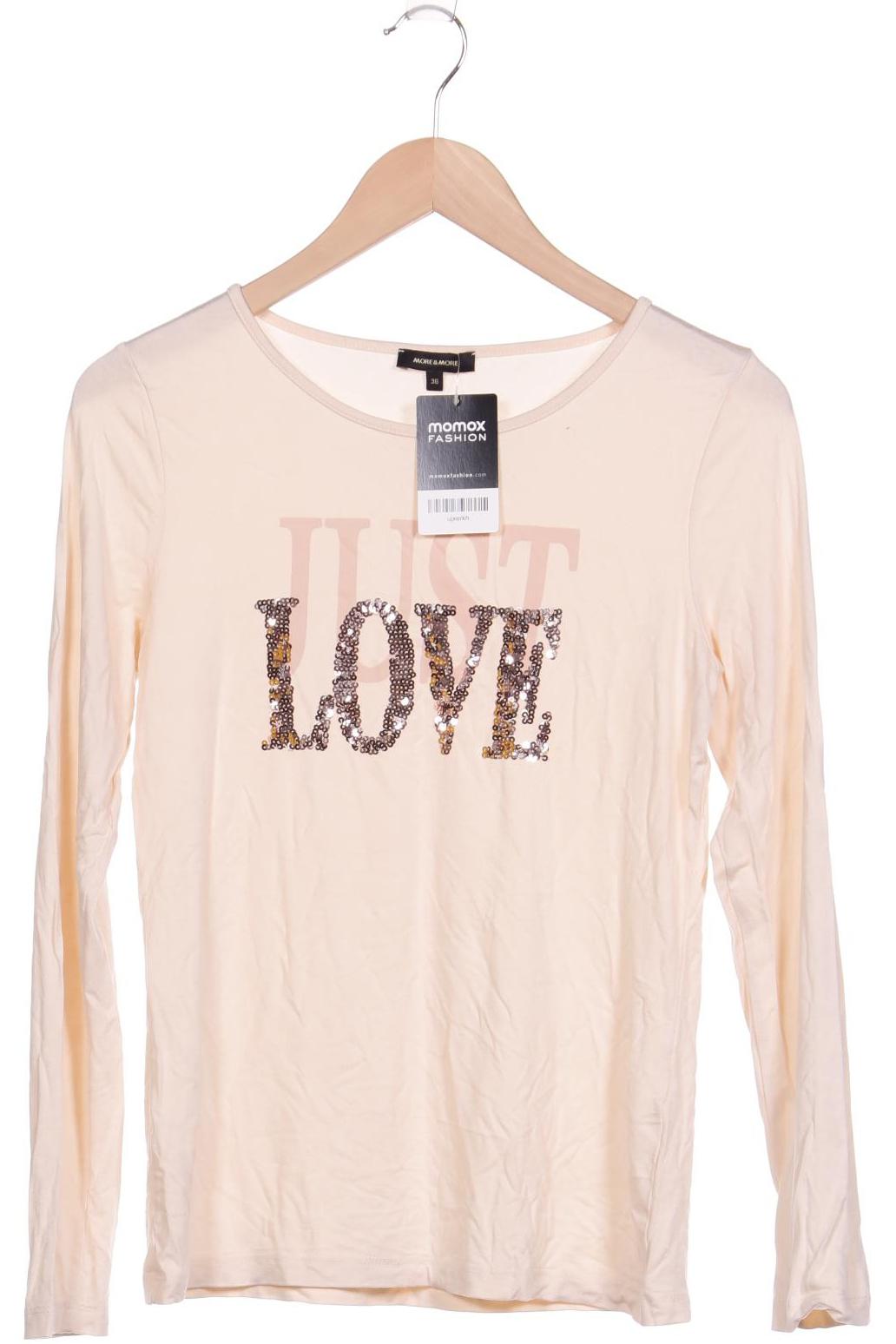 More & More Damen Langarmshirt, beige von MORE & MORE