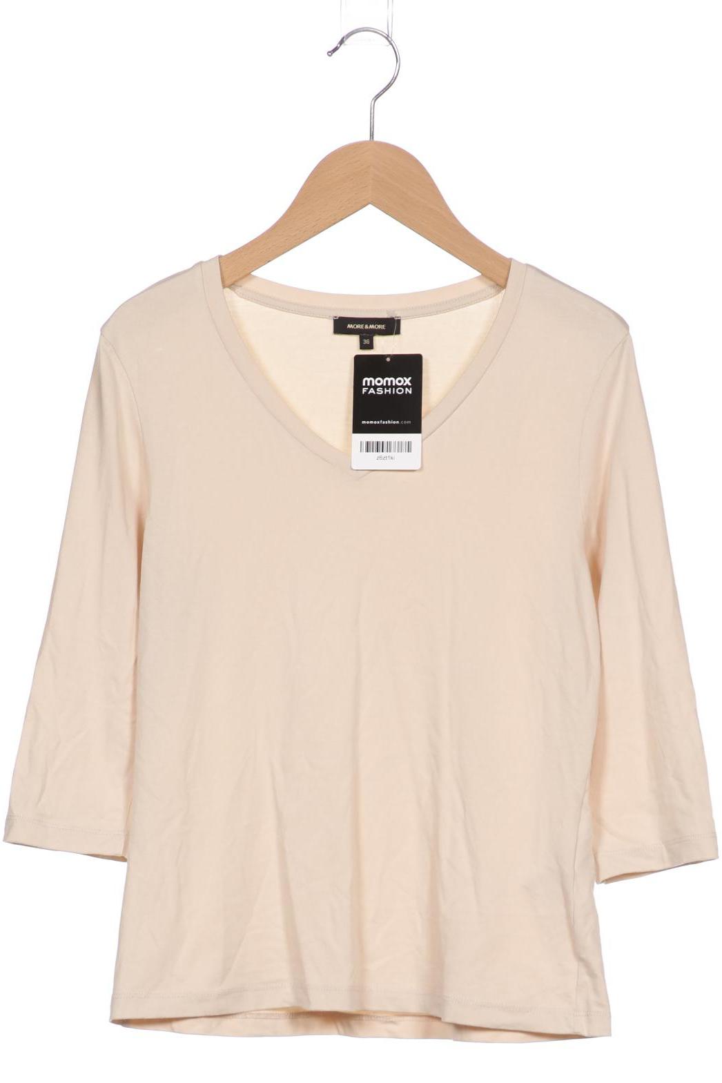 More & More Damen Langarmshirt, beige von MORE & MORE