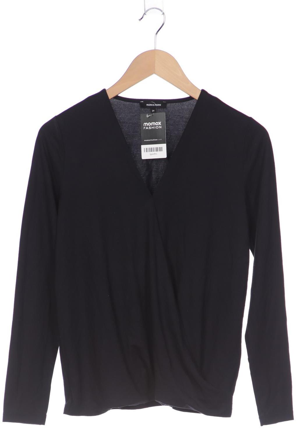 More & More Damen Langarmshirt, schwarz von MORE & MORE