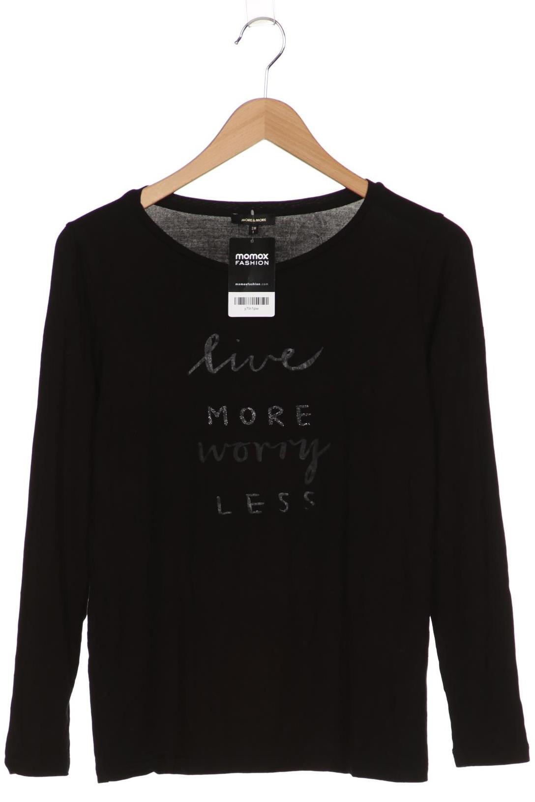 More & More Damen Langarmshirt, schwarz von MORE & MORE