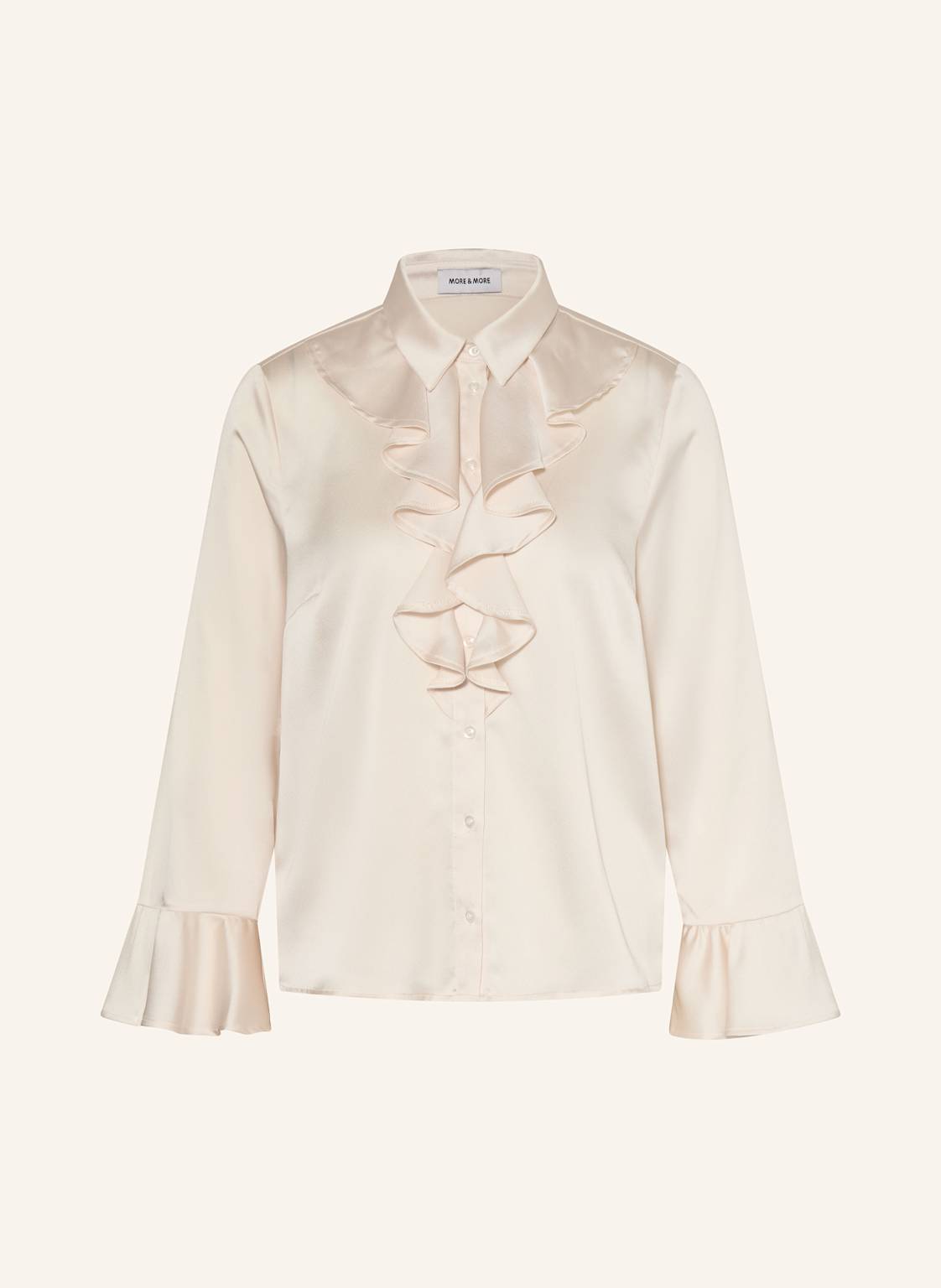 More & More Hemdbluse Mit Volants weiss von MORE & MORE