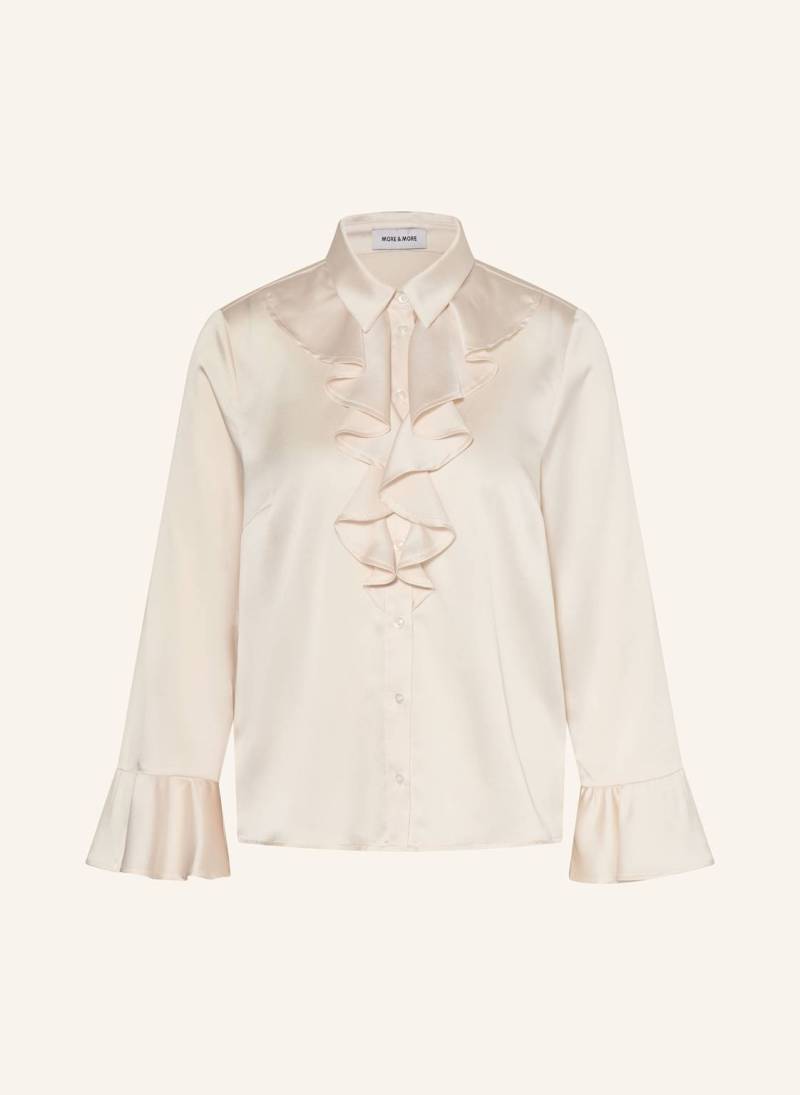 More & More Hemdbluse Mit Volants weiss von MORE & MORE