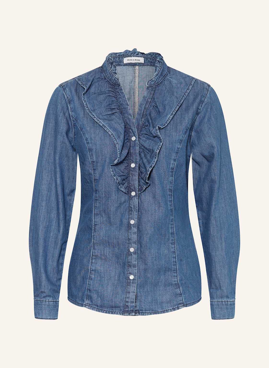 More & More Jeansbluse blau von MORE & MORE