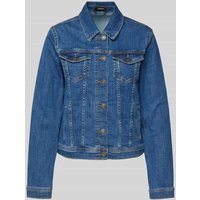 More & More Jeansjacke mit Brustpattentaschen in Jeansblau, Größe 40 von MORE & MORE