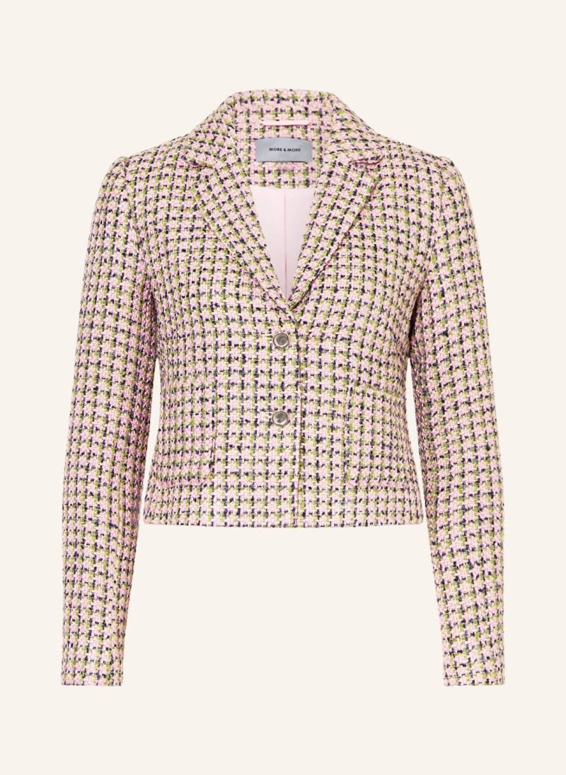 More & More Kastenjacke Aus Bouclé rosa von MORE & MORE