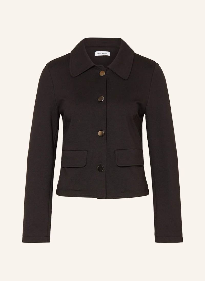 More & More Kastenjacke Aus Jersey schwarz von MORE & MORE