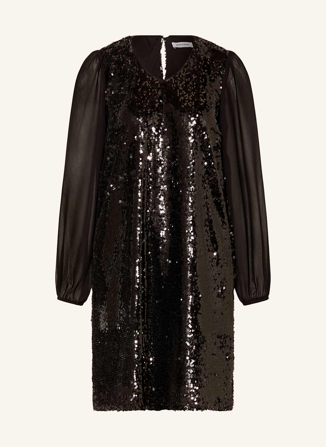 More & More Kleid Mit Pailletten schwarz von MORE & MORE