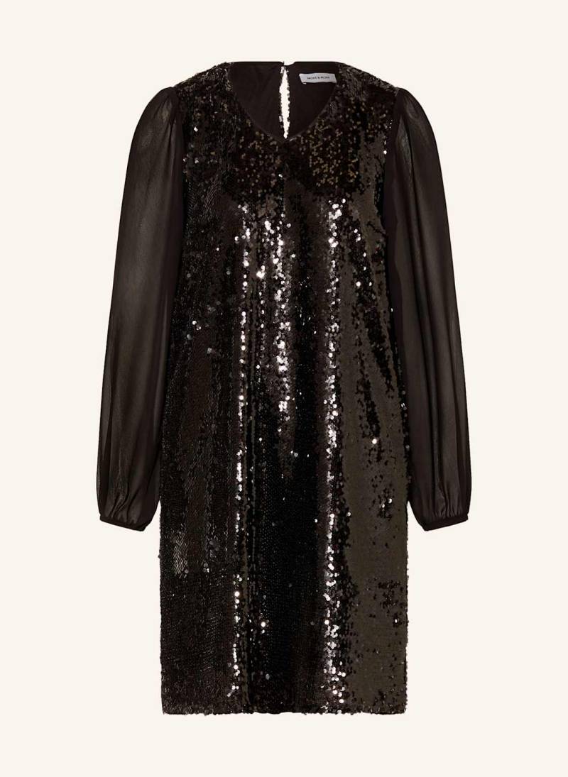 More & More Kleid Mit Pailletten schwarz von MORE & MORE