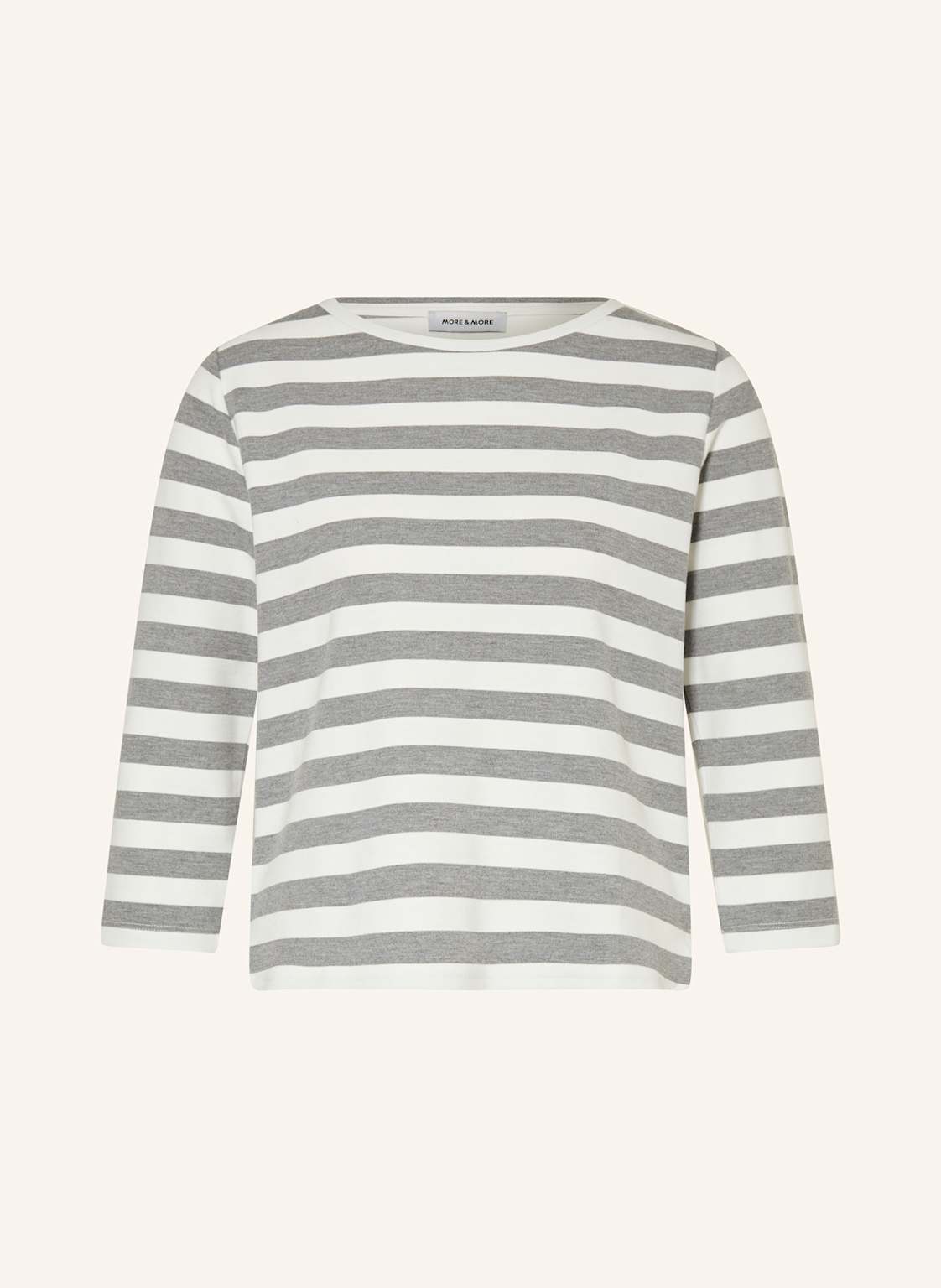 More & More Longsleeve Mit 3/4-Arm grau von MORE & MORE