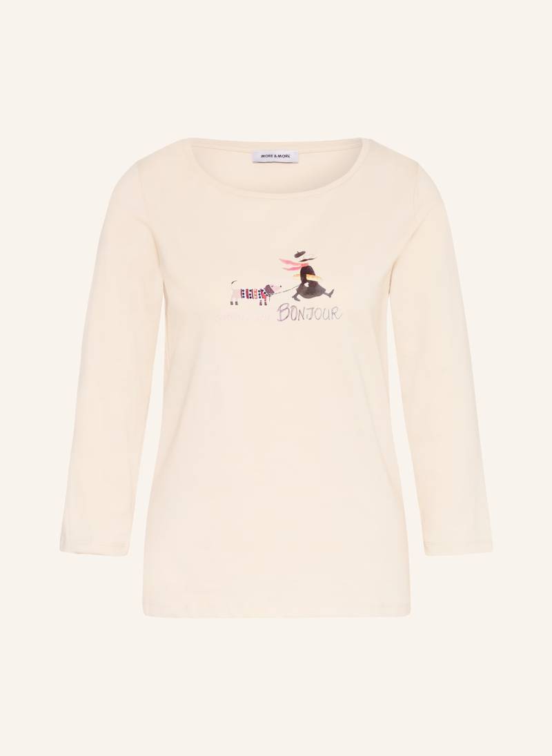 More & More Longsleeve Mit Schmucksteinen beige von MORE & MORE
