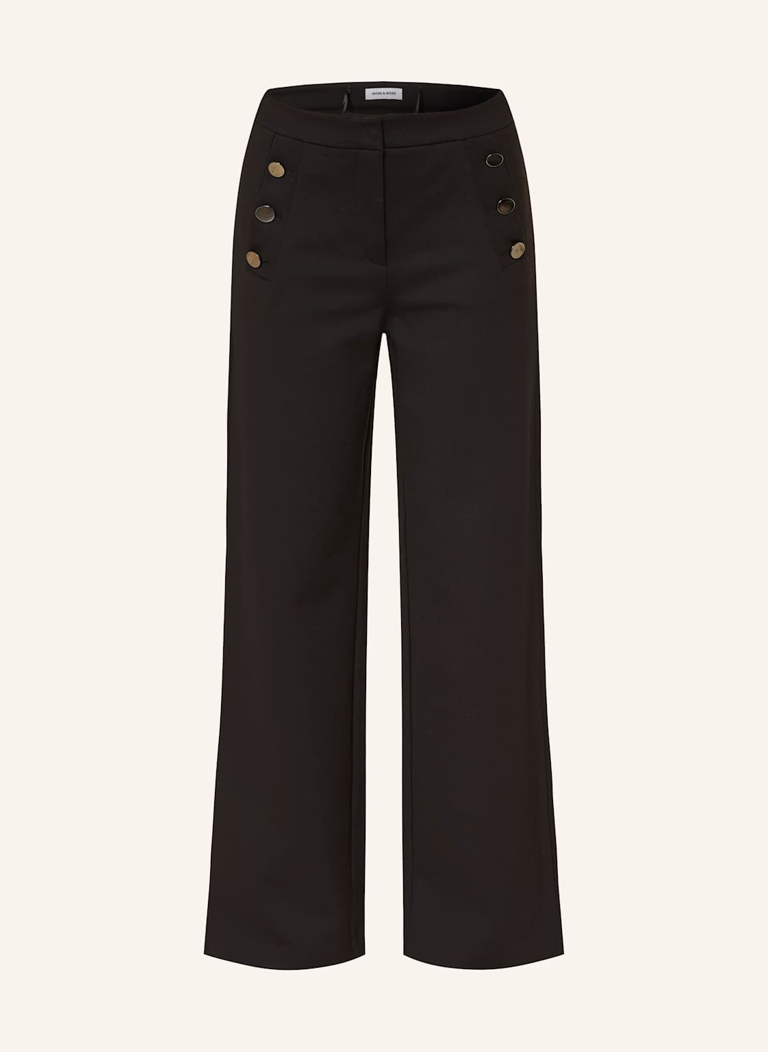 More & More Marlenehose Aus Jersey schwarz von MORE & MORE