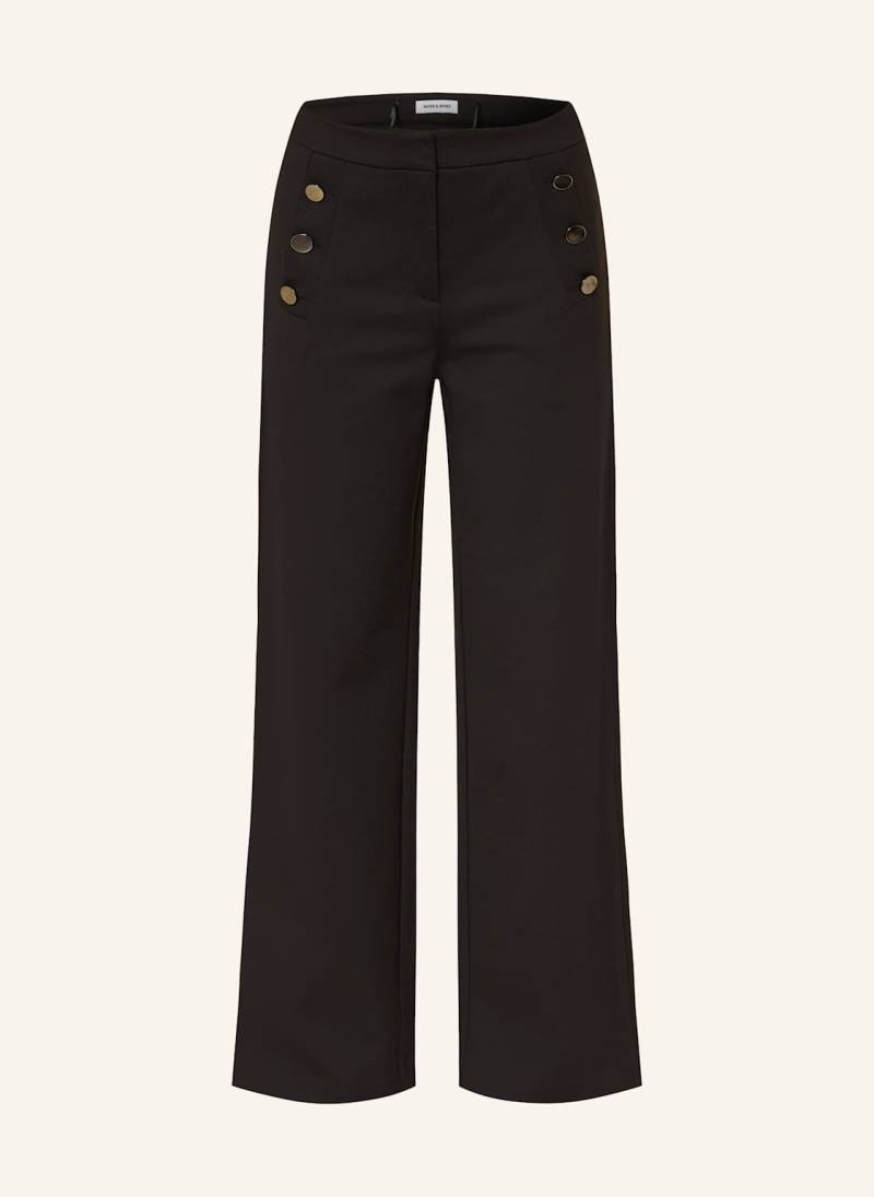 More & More Marlenehose Aus Jersey schwarz von MORE & MORE