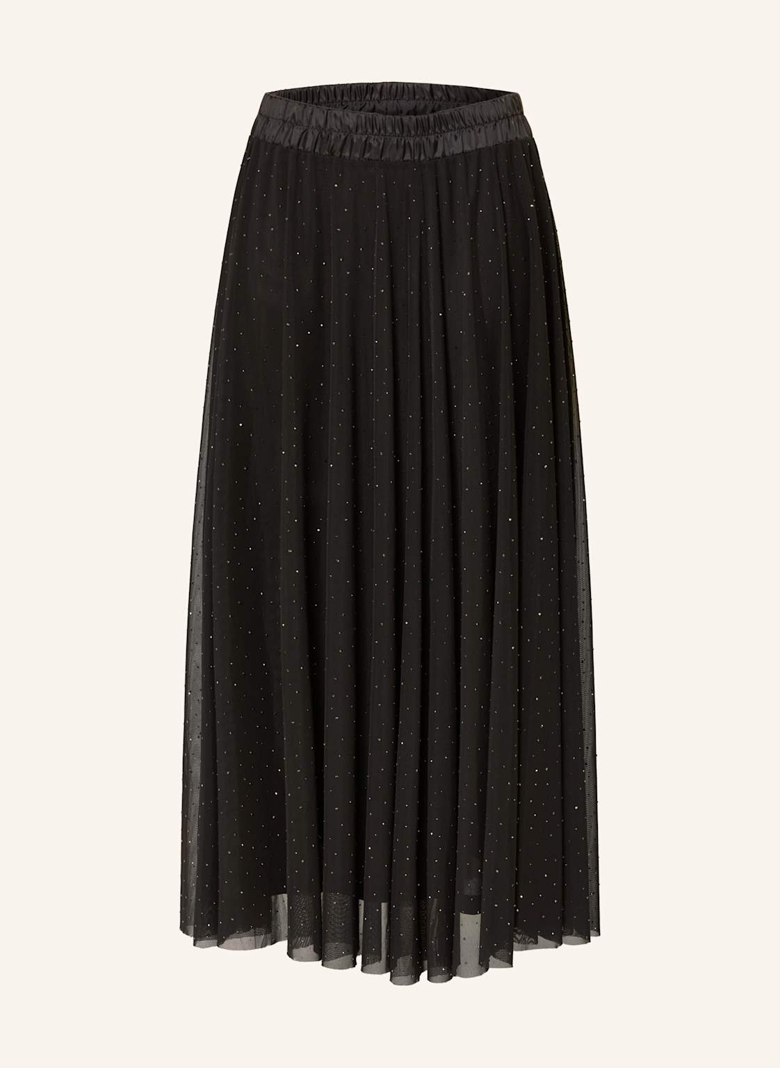 More & More Mesh-Rock Mit Schmucksteinen schwarz von MORE & MORE