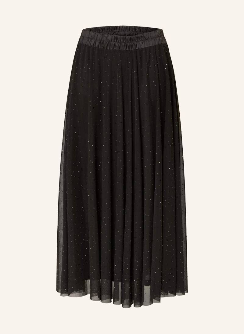 More & More Mesh-Rock Mit Schmucksteinen schwarz von MORE & MORE