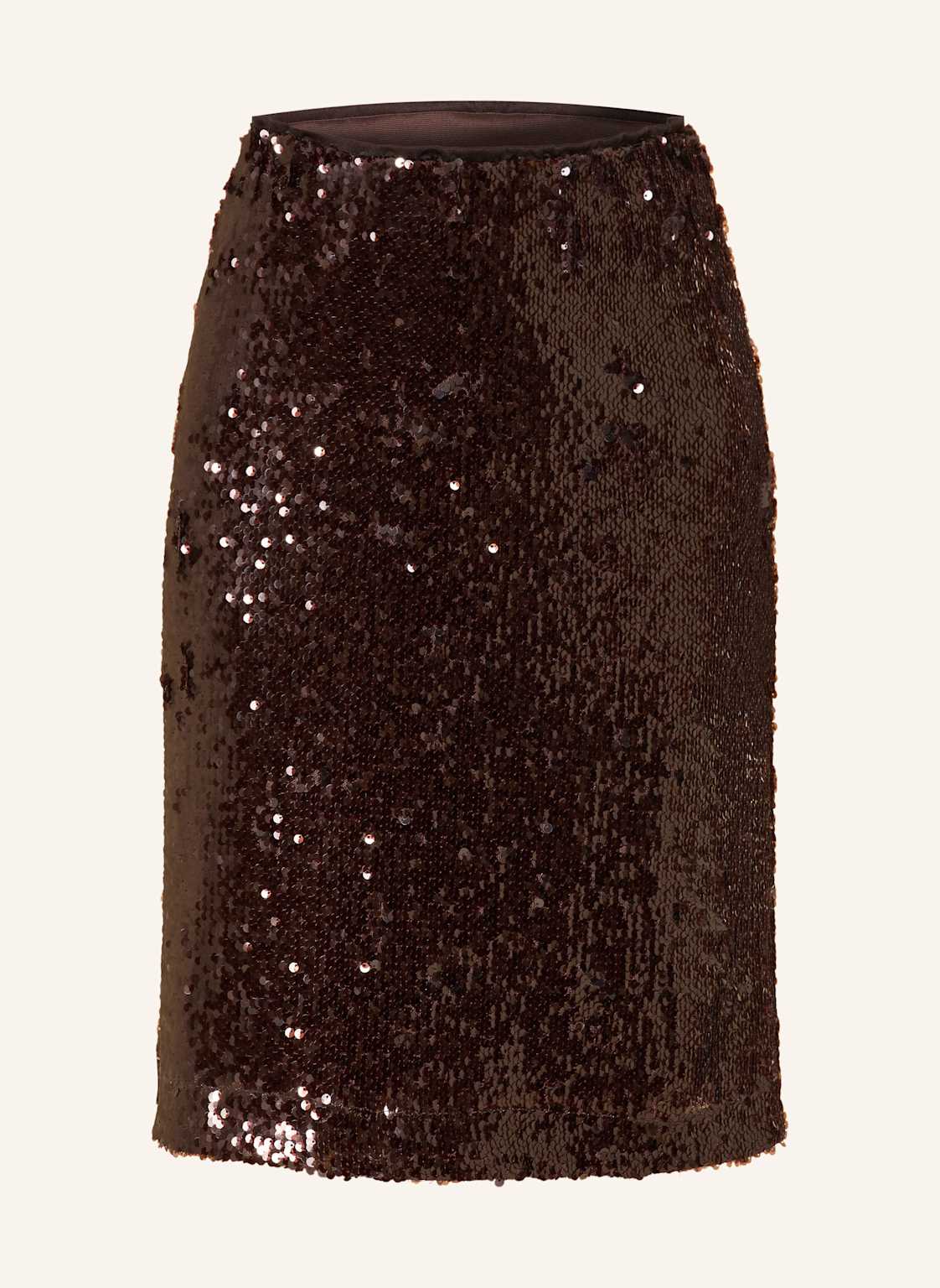 More & More Rock Mit Pailletten braun von MORE & MORE