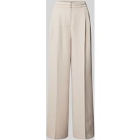 More & More Straight Leg Stoffhose mit elastischem Bund in Offwhite, Größe 40 von MORE & MORE