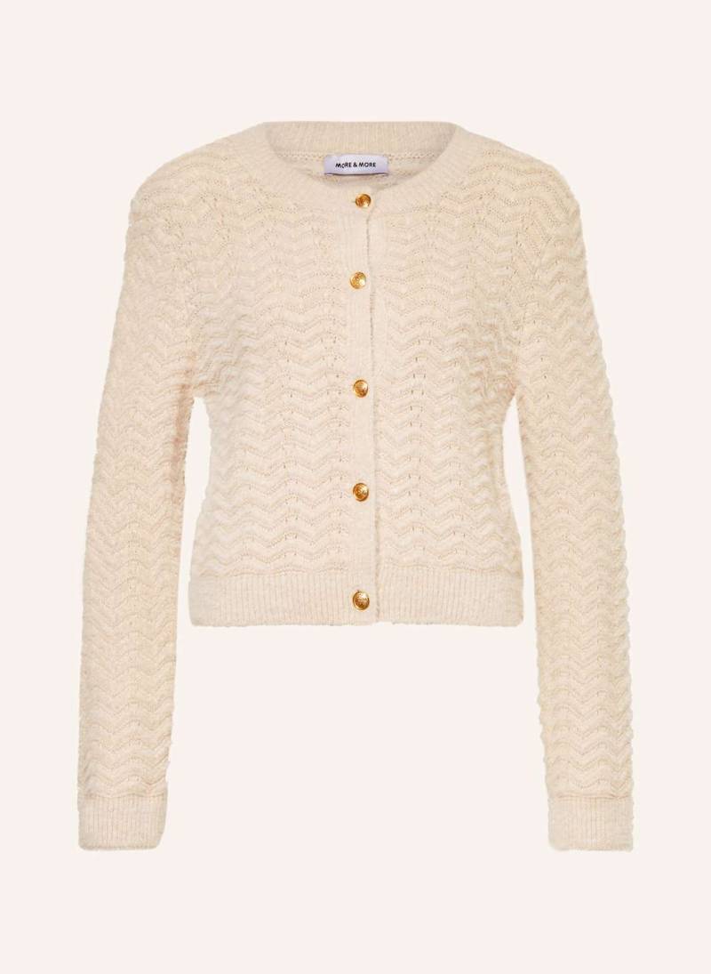 More & More Strickjacke beige von MORE & MORE