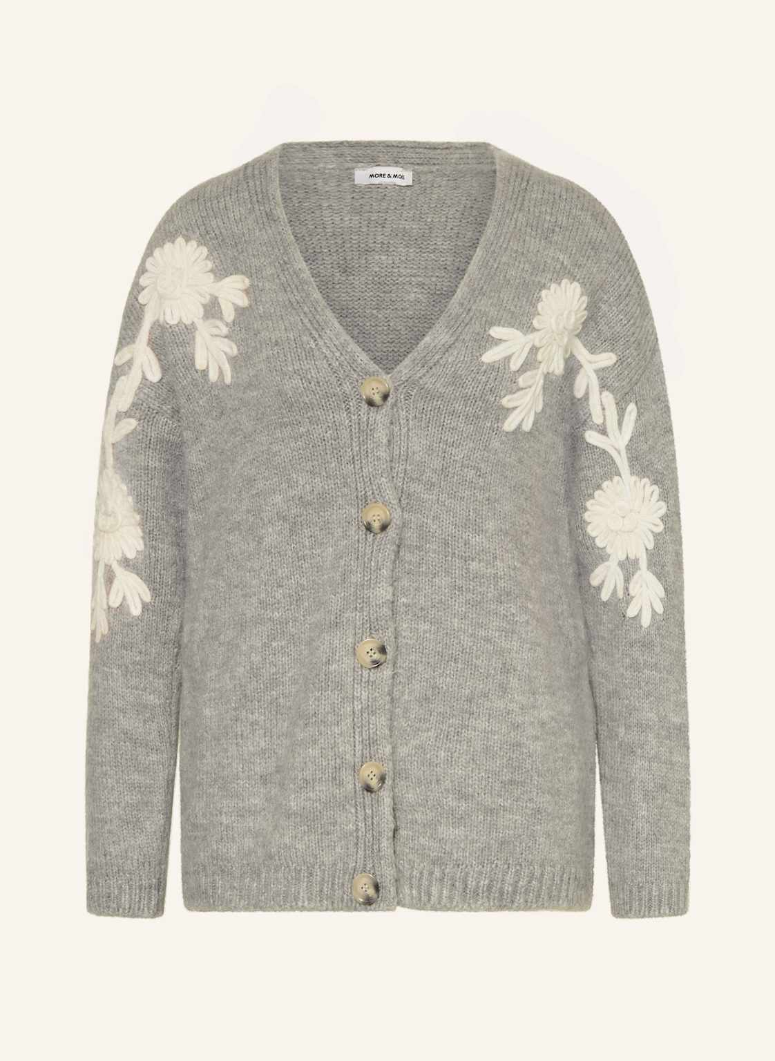 More & More Strickjacke grau von MORE & MORE