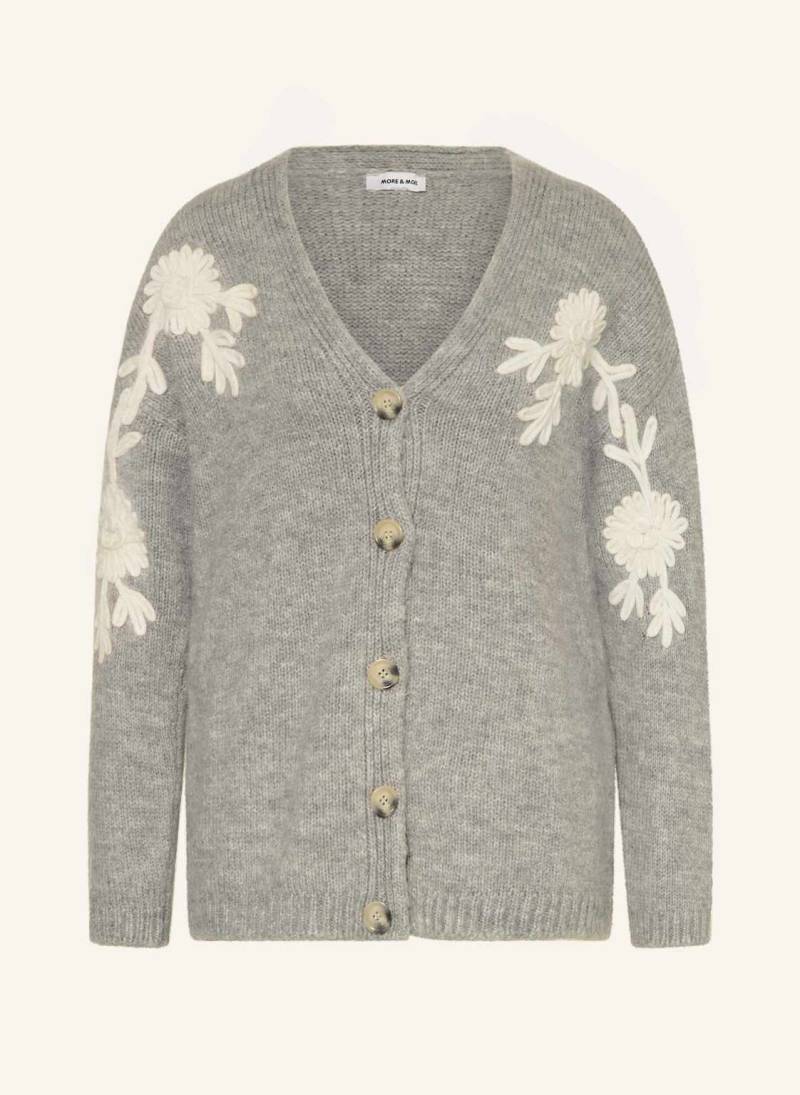 More & More Strickjacke grau von MORE & MORE