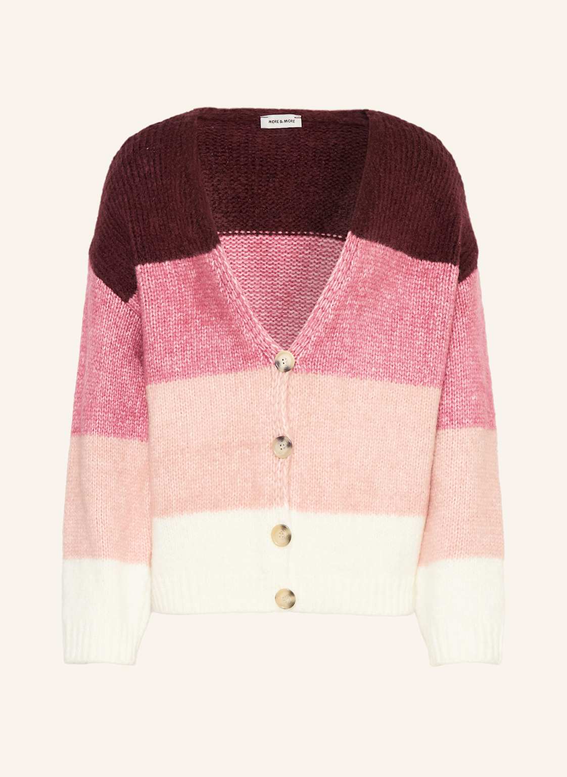 More & More Strickjacke rot von MORE & MORE