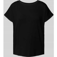 More & More T-Shirt im unifarbenen Design in Black, Größe 34 von MORE & MORE