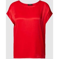 More & More T-Shirt mit U-Boot-Ausschnitt in Rot, Größe 42 von MORE & MORE