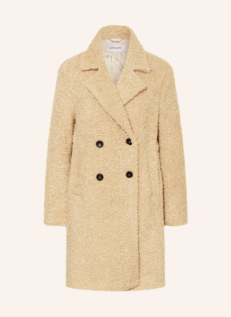 More & More Teddyfell-Mantel beige von MORE & MORE