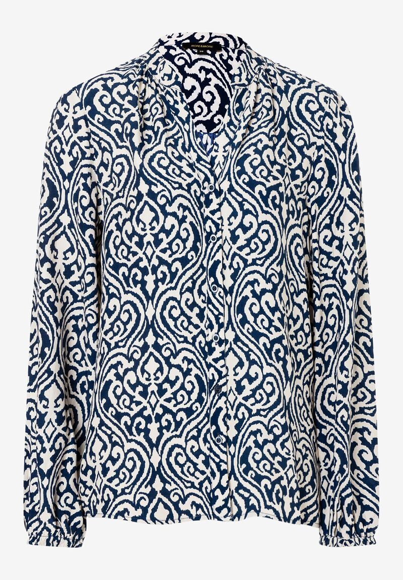 Viskosebluse, Ornament-Print, Frühjahrs-Kollektion von MORE & MORE