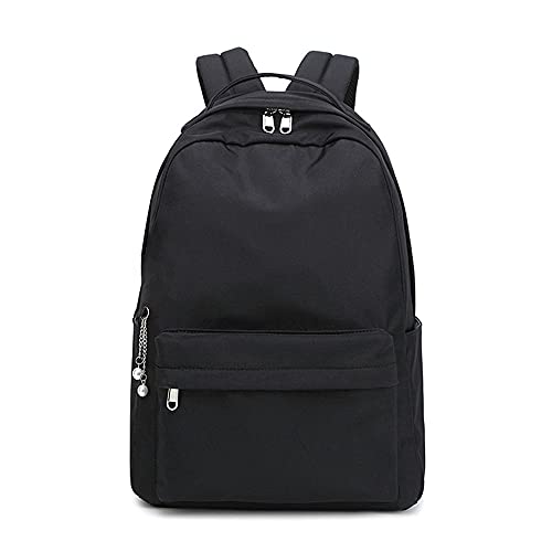 Back to School Rucksack für Schulranzen College Rucksack Damen Wasserdicht High School Rucksäcke für Mädchen, Schwarz von MOREASE